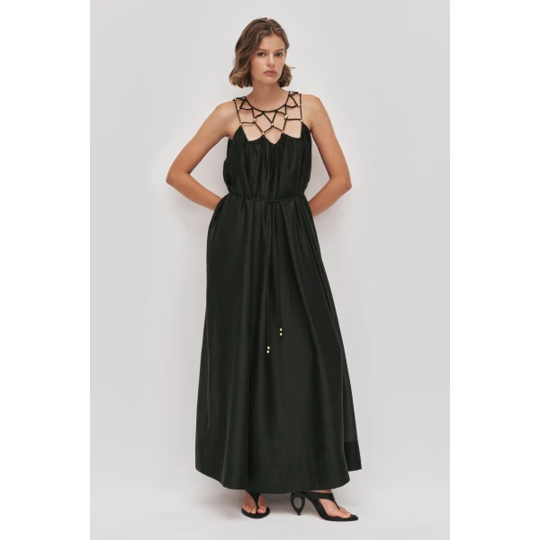 Aje Della Beaded Dress, view 3