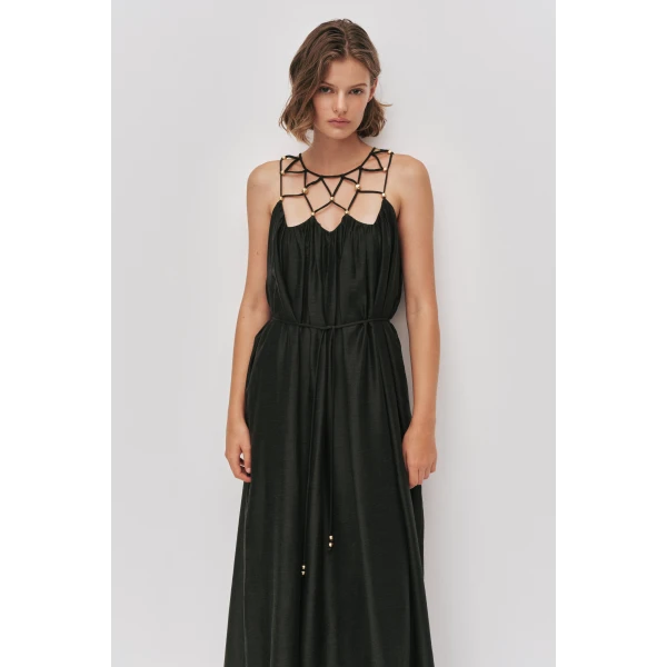 Aje Della Beaded Dress, view 4