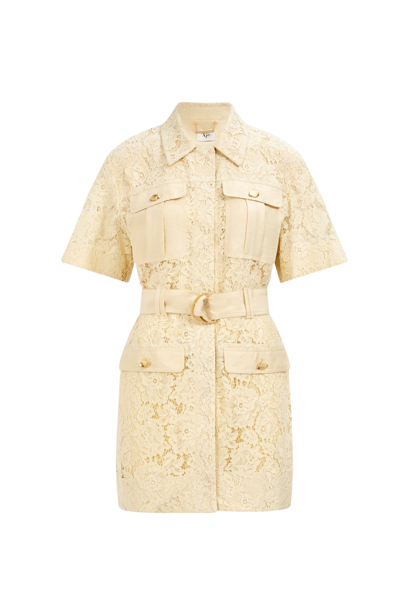 Aje-aus-Dresses-Mystic-Lace-Mini-Shirt-Dress78225_nobg Aje Blue Dresses