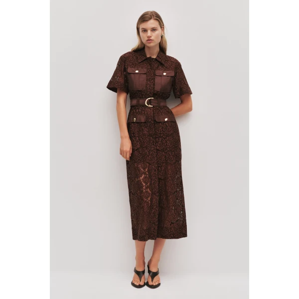 Aje Mystic Lace Shirt Dress, view 2