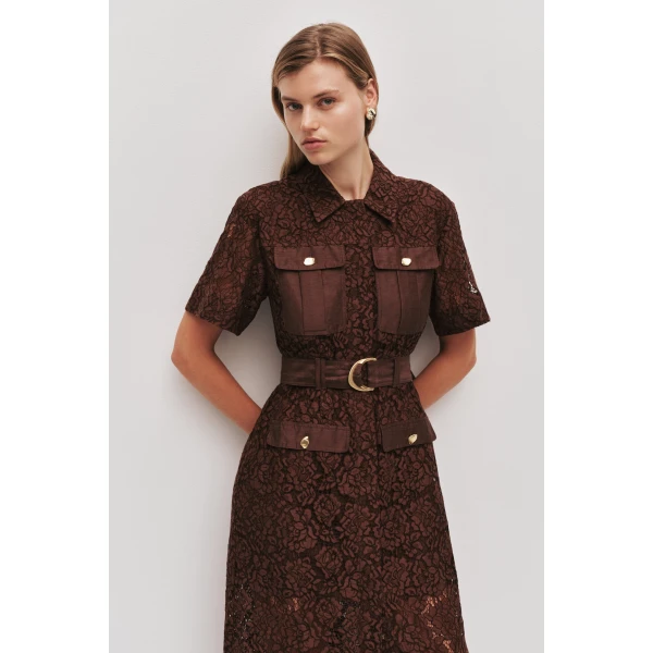 Aje Mystic Lace Shirt Dress, view 3