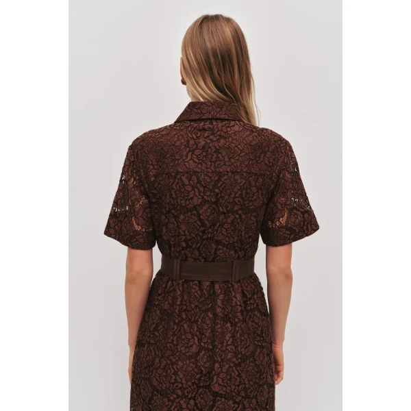 Aje Mystic Lace Shirt Dress, view 5