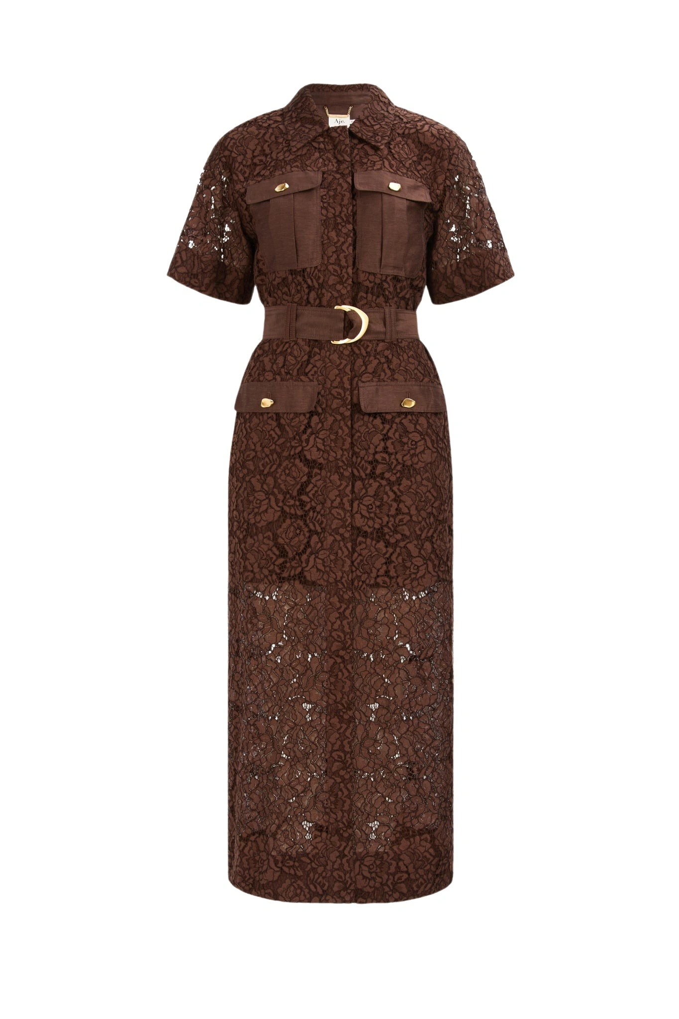 Aje-aus-Dresses-Mystic-Lace-Shirt-Dress24705_nobg Aje Mystic Lace Shirt Dress