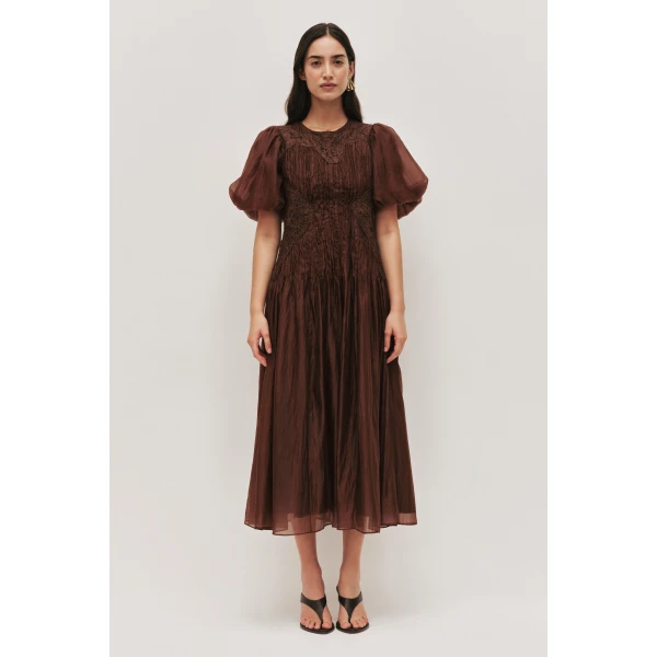 Aje Ophelia Lace Midi Dress, view 2