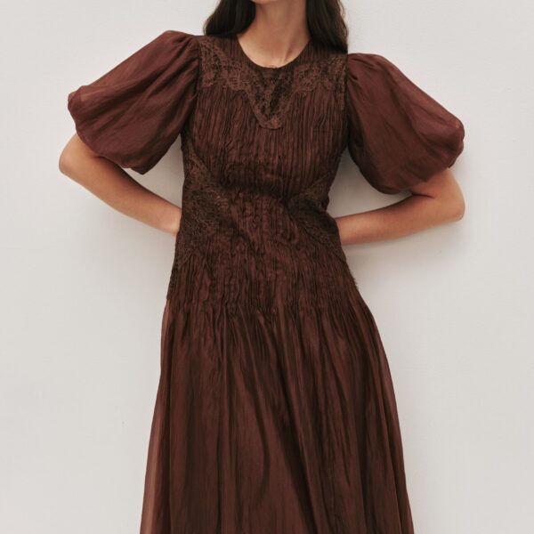 Ophelia Lace Midi Dress