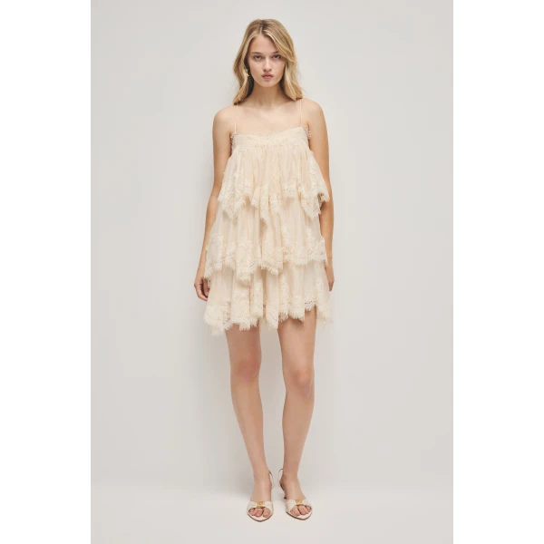 Aje Ophelia Lace Mini Dress, view 3