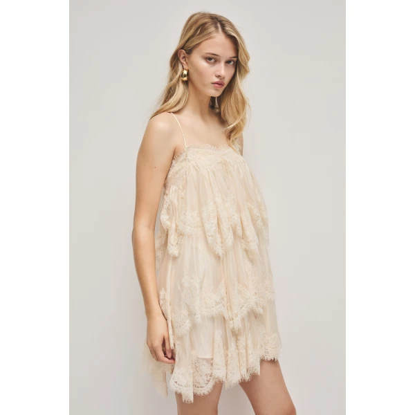 Aje Ophelia Lace Mini Dress, view 5