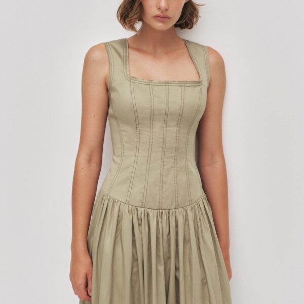 Parallel Midi Dress