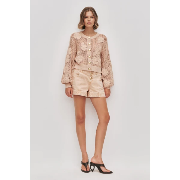Aje Gardenia Knit Cardigan, view 2