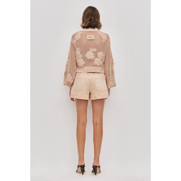 Aje Gardenia Knit Cardigan, view 6