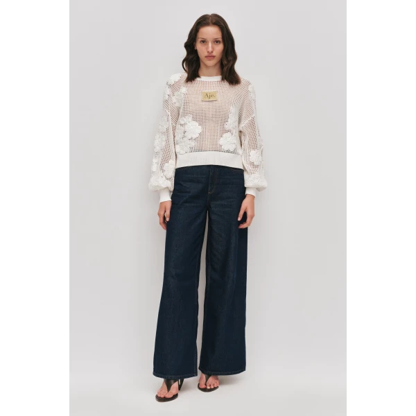 Aje Gardenia Knit Jumper, view 2