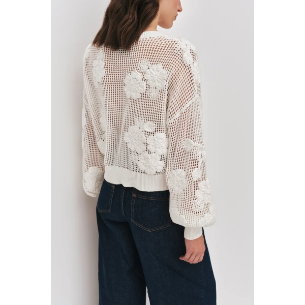 Aje Gardenia Knit Jumper, view 6
