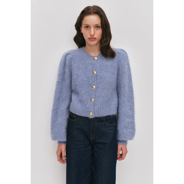 Aje Renee Fluffy Cardigan, view 3