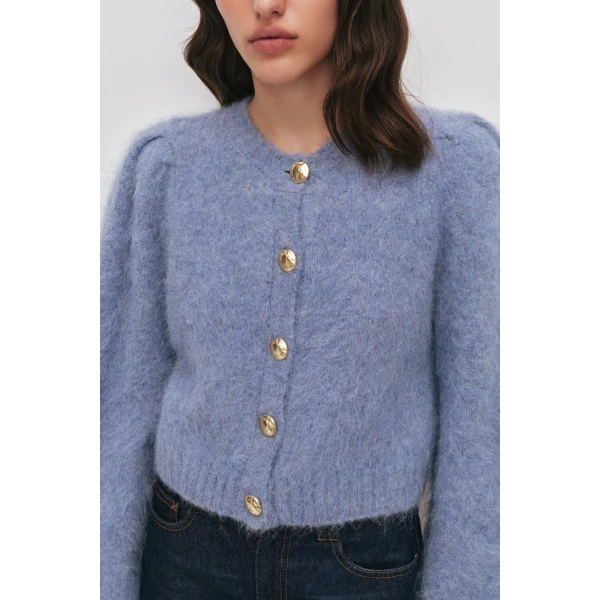 Aje Renee Fluffy Cardigan, view 4