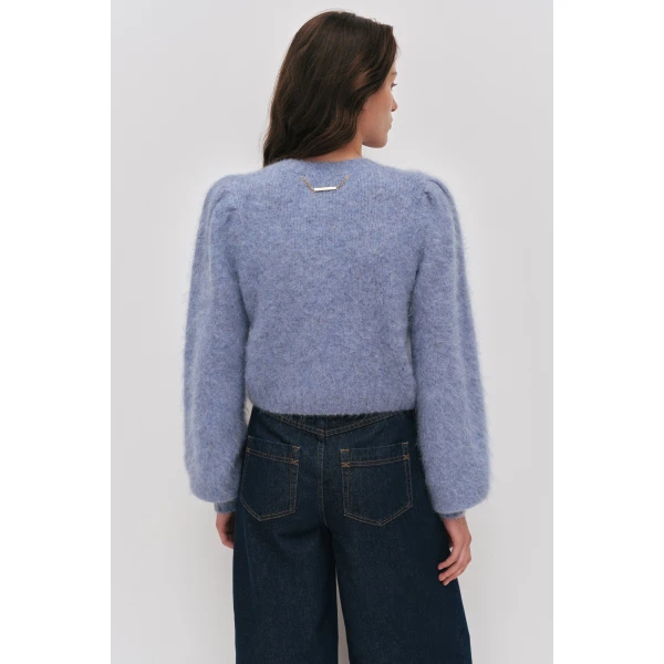 Aje Renee Fluffy Cardigan, view 6