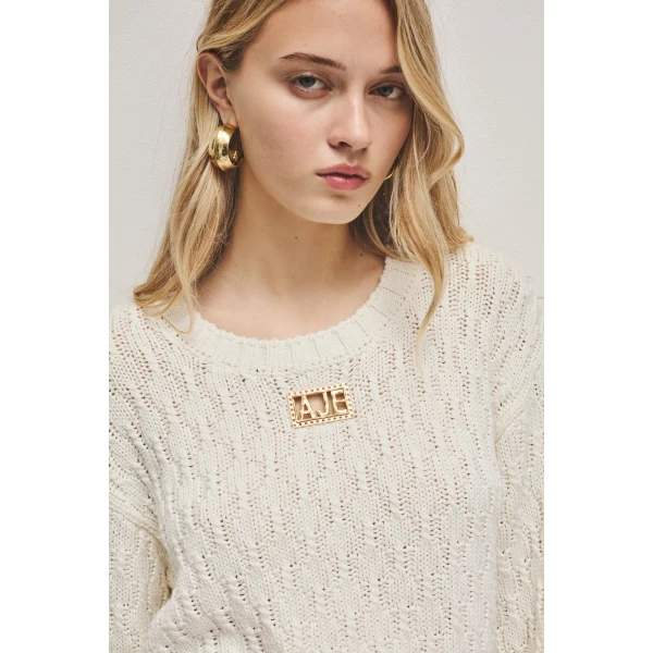 Aje Venus Knit Jumper, view 4