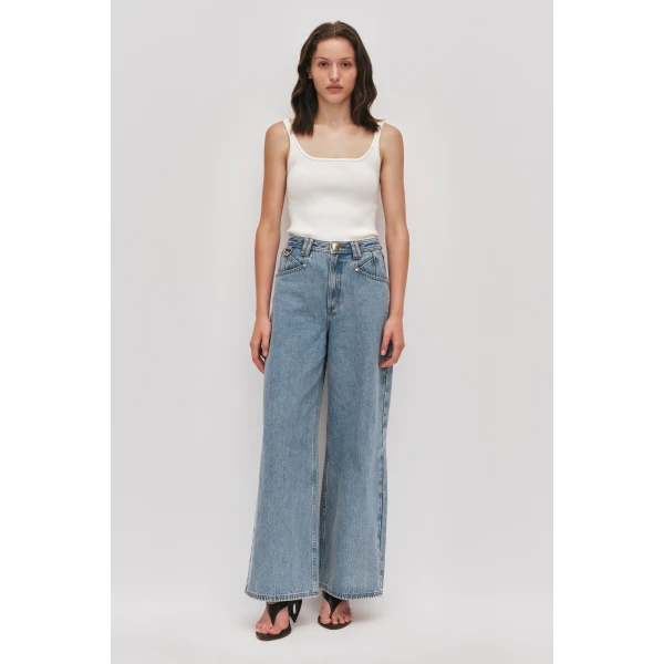 Aje Goldie Denim Jeans, view 2