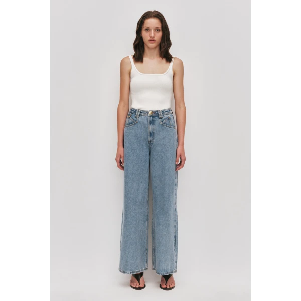 Aje Goldie Denim Jeans, view 3