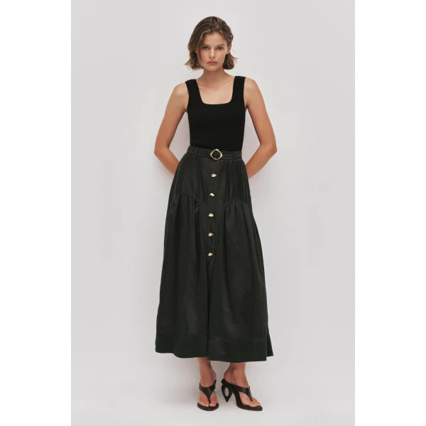 Aje Colide Midi Skirt, view 2