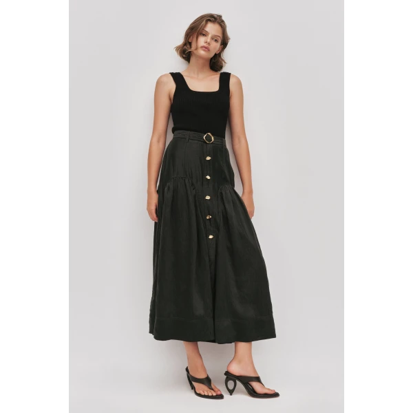 Aje Colide Midi Skirt, view 3