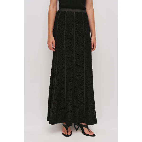 Aje Mystic Lace Midi Skirt, view 3