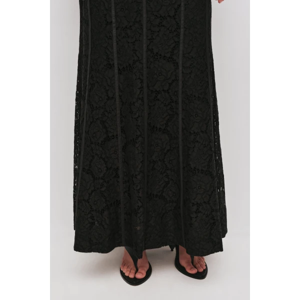 Aje Mystic Lace Midi Skirt, view 4