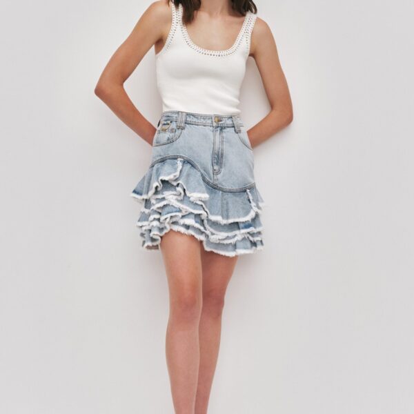 Tia Ruffle Mini Skirt