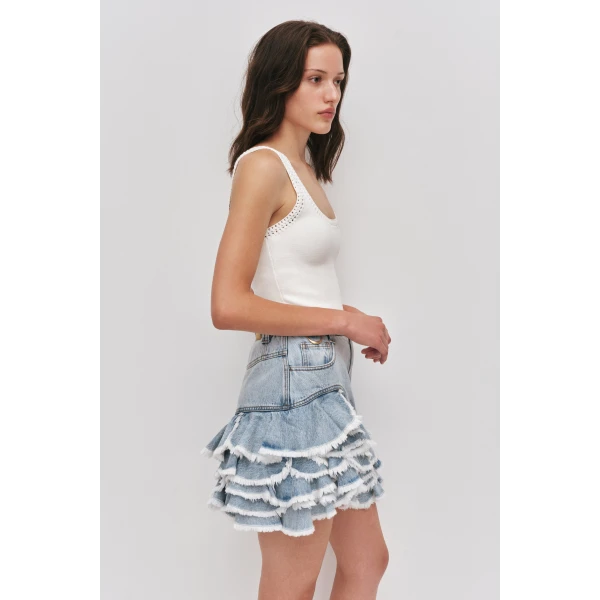 Aje Tia Ruffle Mini Skirt, view 5