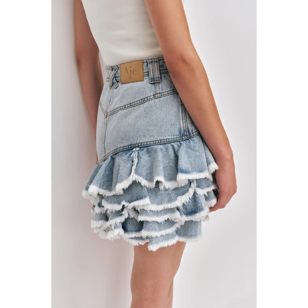 Aje Tia Ruffle Mini Skirt, view 6