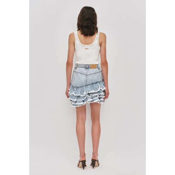 Aje Tia Ruffle Mini Skirt, view 7