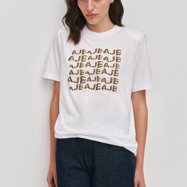 Alive Embellished Logo Tee