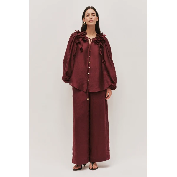 Aje Camille Flower Blouse, view 2