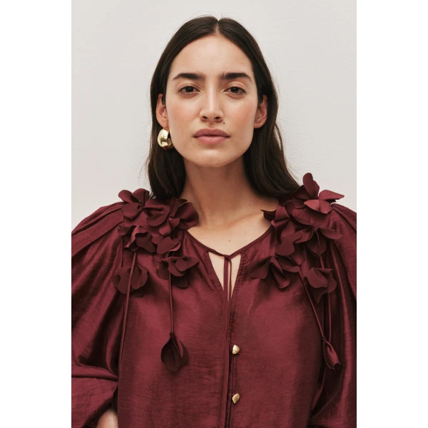 Aje Camille Flower Blouse, view 4