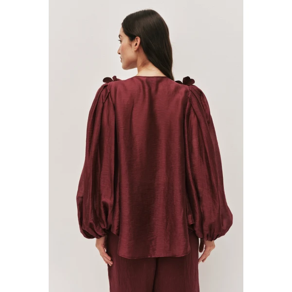 Aje Camille Flower Blouse, view 7