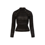 Aje Carline Gathered Mesh Top