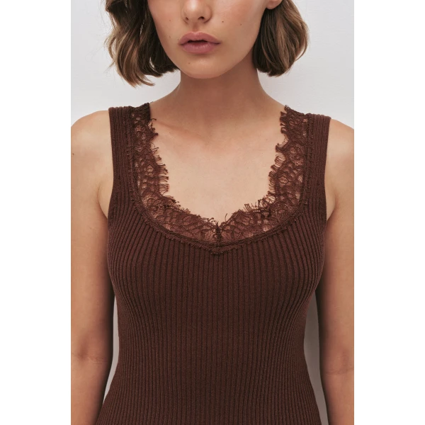 Aje Cascade Knit Tank, view 4