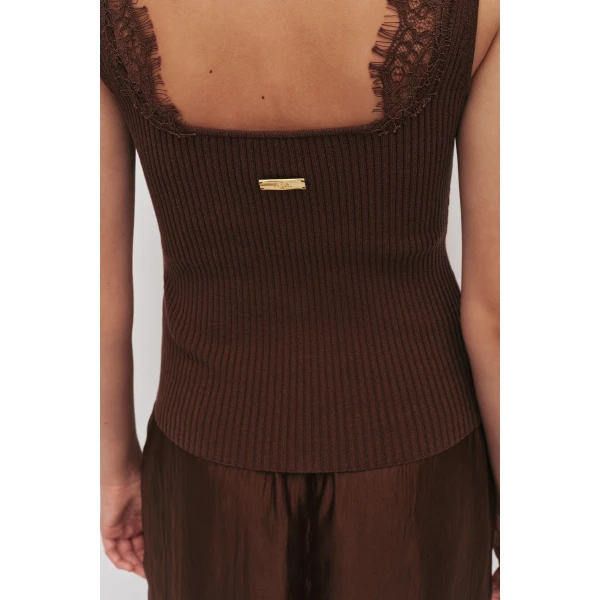 Aje Cascade Knit Tank, view 5