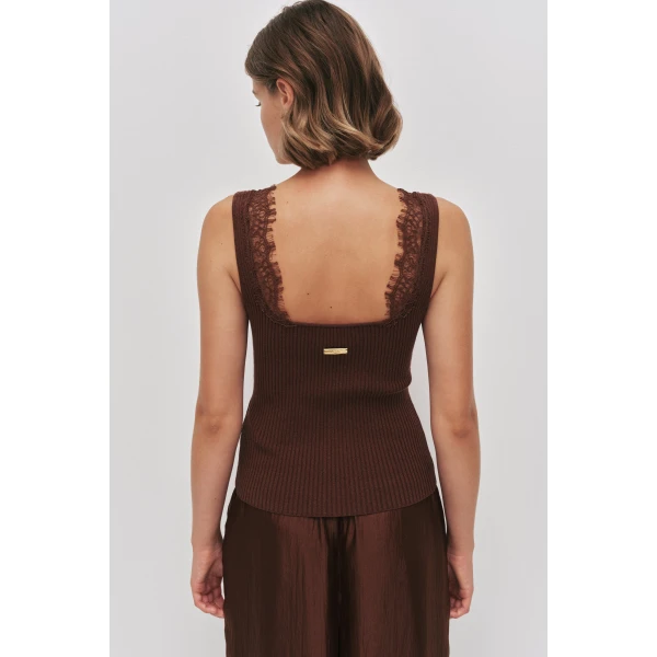Aje Cascade Knit Tank, view 6