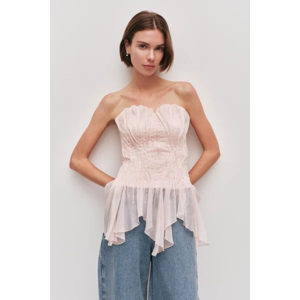 Aje Nisha Bustier Top, view 3