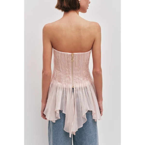Aje Nisha Bustier Top, view 6