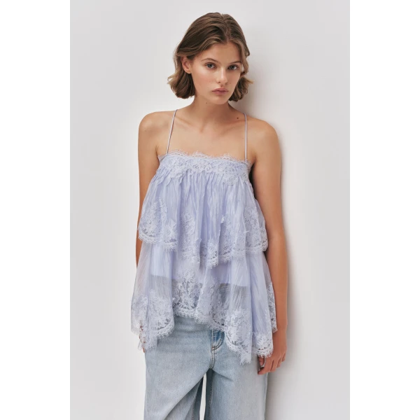 Aje Ophelia Lace Cami, view 4