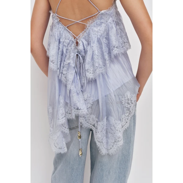 Aje Ophelia Lace Cami, view 6