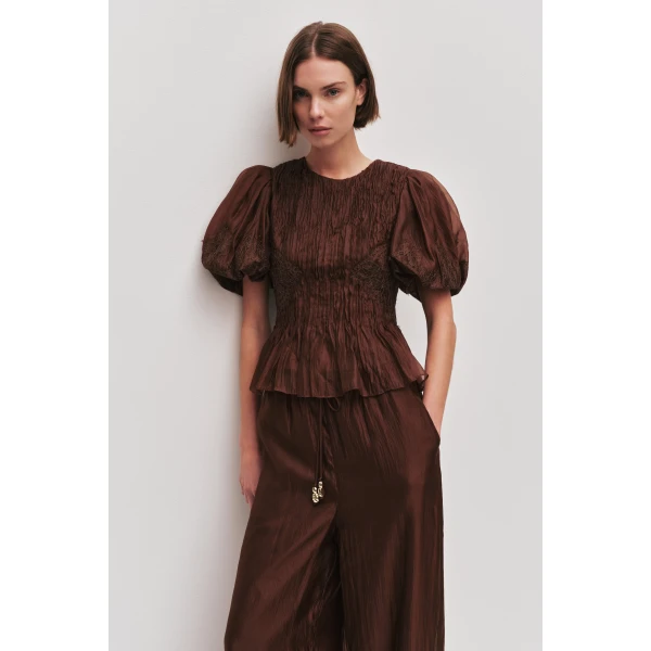 Aje Ophelia Lace Top, view 3