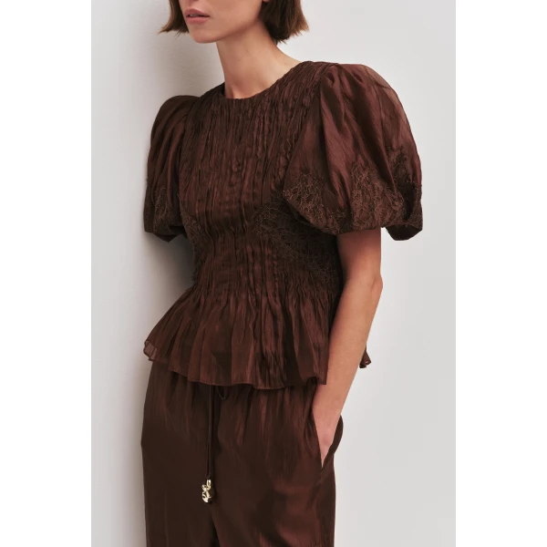 Aje Ophelia Lace Top, view 4