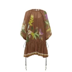 Alemais Alfie Ruched Mini Dress  Sustainable Dresses with Alemais print - Coveti Australian Designer