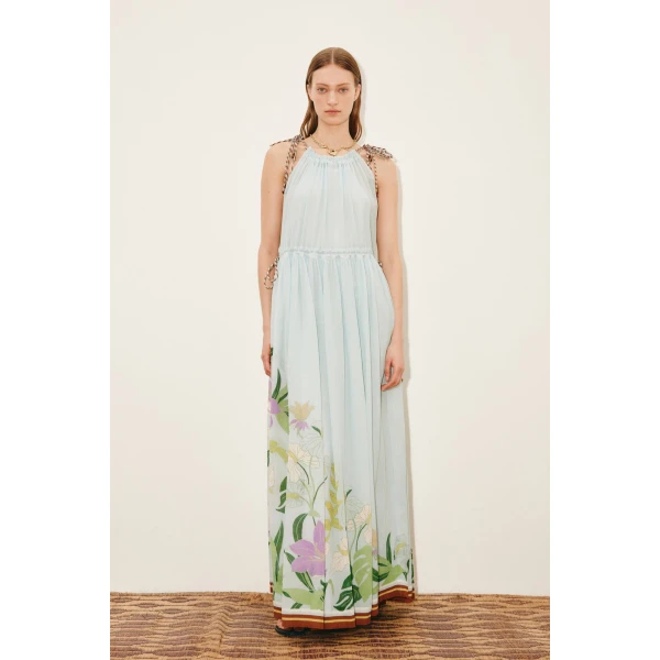 Alemais Alfie Sleeveless Midi Dress  Sustainable Dresses with Alemais print - Coveti Australian Designer
