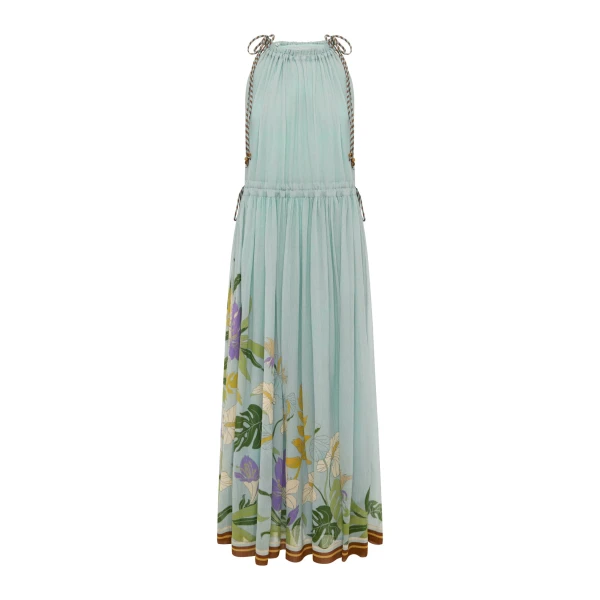 Alemais Alfie Sleeveless Midi Dress  Sustainable Dresses with Alemais print - Coveti Australian Designer