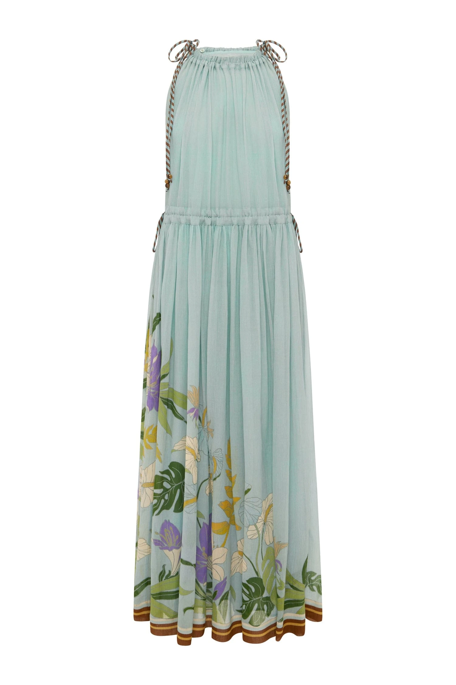 Alfie Sleeveless Midi Dress by Alemais - Dresses Alemais Alfie Sleeveless Midi Dress Sustainable Dresses with Alemais print - Coveti Australian Designer