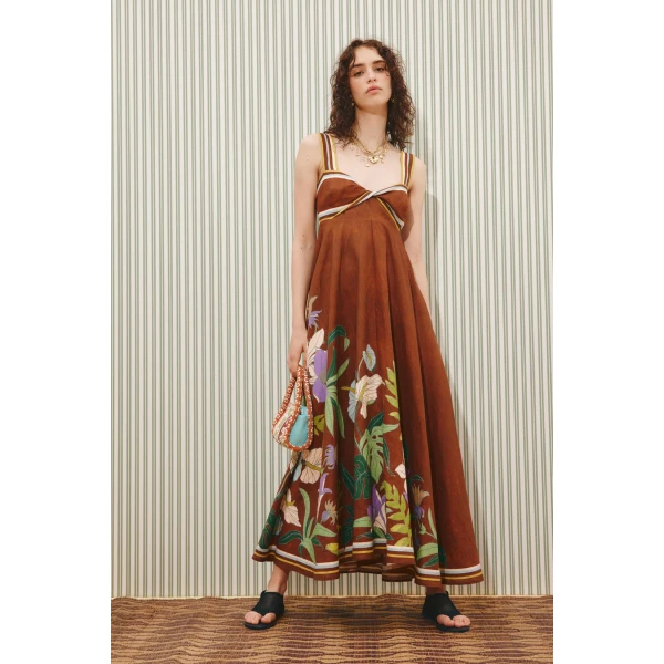 Alemais Alfie Twist Sundress  Sustainable Dresses with Alemais print - Coveti Australian Designer