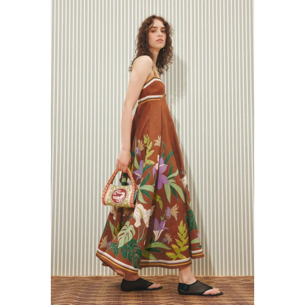 Alemais Alfie Twist Sundress  Sustainable Dresses with Alemais print - Coveti Australian Designer